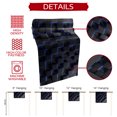 thumbnail image 5 of Blue Black Cubes Short Table Runner 36 Inches Long, Modern Geometric Abstract Art Cotton Linen Table Runners Dresser Scarves, Fabric Tabletop Scarf Furniture Cover for Home Dinner Party Decor 13"x36", 5 of 9