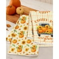 thumbnail image 2 of Fall Kitchen Towels Set of 2 - Fall Kitchen Dish Towels 18x26 Inches Decorative Autumn Themed Towel for Thanksgiving Harvest, Absorbent Hand Towel with Hanging Loop, Oil Pumpkin, 2 of 6