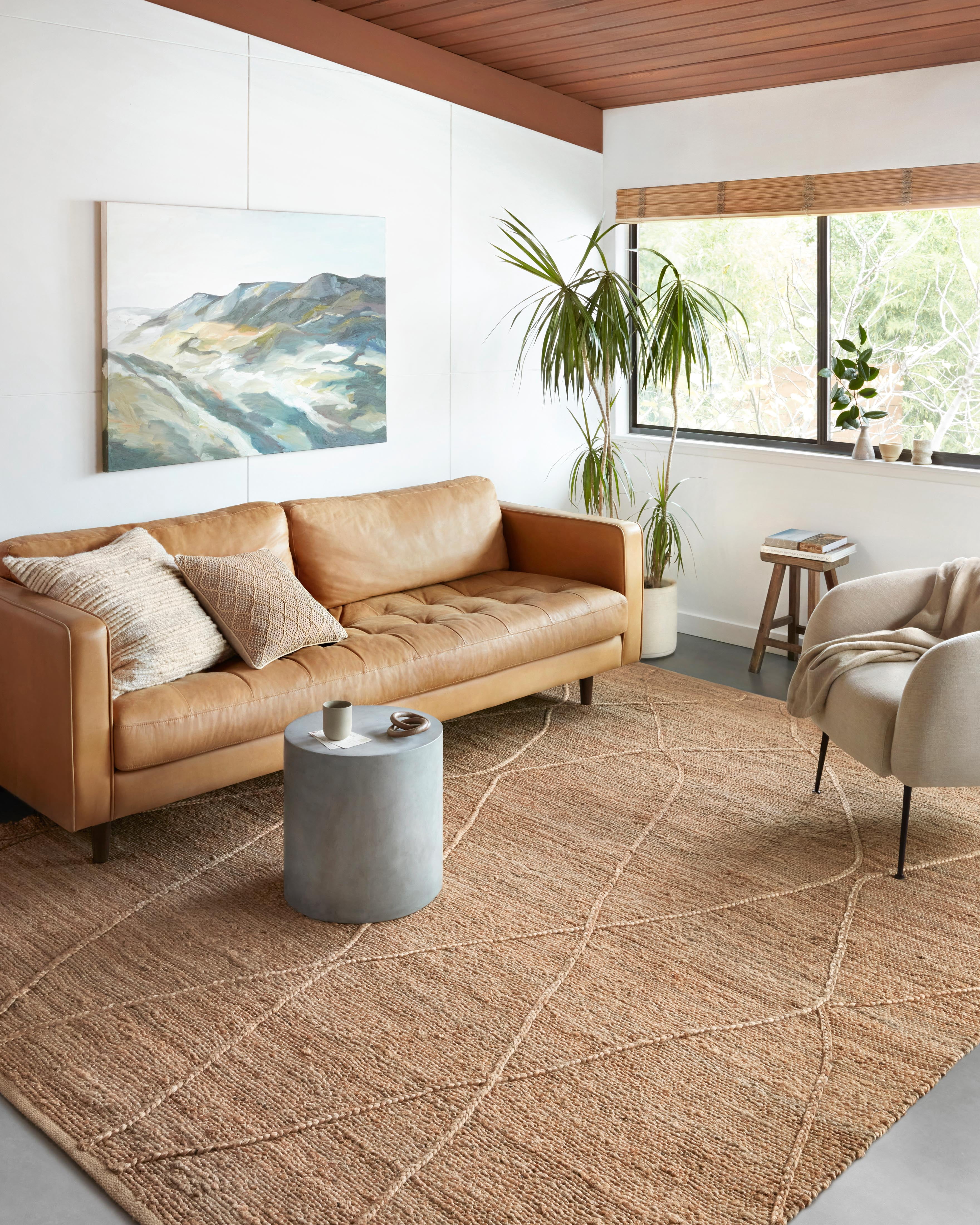 Loloi Bodhi Collection BOD-05 Natural / Natural, Geometric Area Rug 2'-6" x 7'-6"
