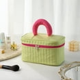 thumbnail image 5 of Bolsa de maquillaje, bolsa de viaje para cosméticos para mujeres y niñas, bolsa grande para artículos de tocador, bolsa de nailon de imitación de poliéster, 5 of 5