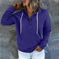 thumbnail image 4 of Holiday Deals! Borniu Hoodies for Women, Sweatshirt for Women Hooded Solid Color Long-sleeved Sweatshirt Casual Blouse Pullover Tops Clearance, 4 of 7