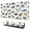 White Cartoon Dinosaurs-1, variant on Long Mouse Pads for Desk,White Cartoon Dinosaurs Names Pattern Desk Mats on Top Of Desks, Desk Mouse Pad Extra Large with 3mm Non-Slip Base and Stitched Edge for Gaming,Office,Work,Home 31.5"x11.8"