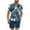 Blue D, variant on Stamzod Hawaiian Outfits for Men 2 Piece Fashion Plam Printed Summer Short Sleeve Button Down Shirts and Shorts Sets Beach Vacation Clothes for Men Blue B S