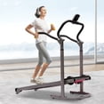 thumbnail image 3 of Aiqidi Manual Running Exercise Treadmill, Pink, 264.55 lb, 3 of 12