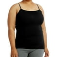 thumbnail image 2 of 3 Pack Women's Camisole Tank Top with Adjustable Spaghetti Strap Scoop Neck Curvy Plus Size Seamless Stretch Sleeveless Womenswear Basic Undershirts, 2 of 5