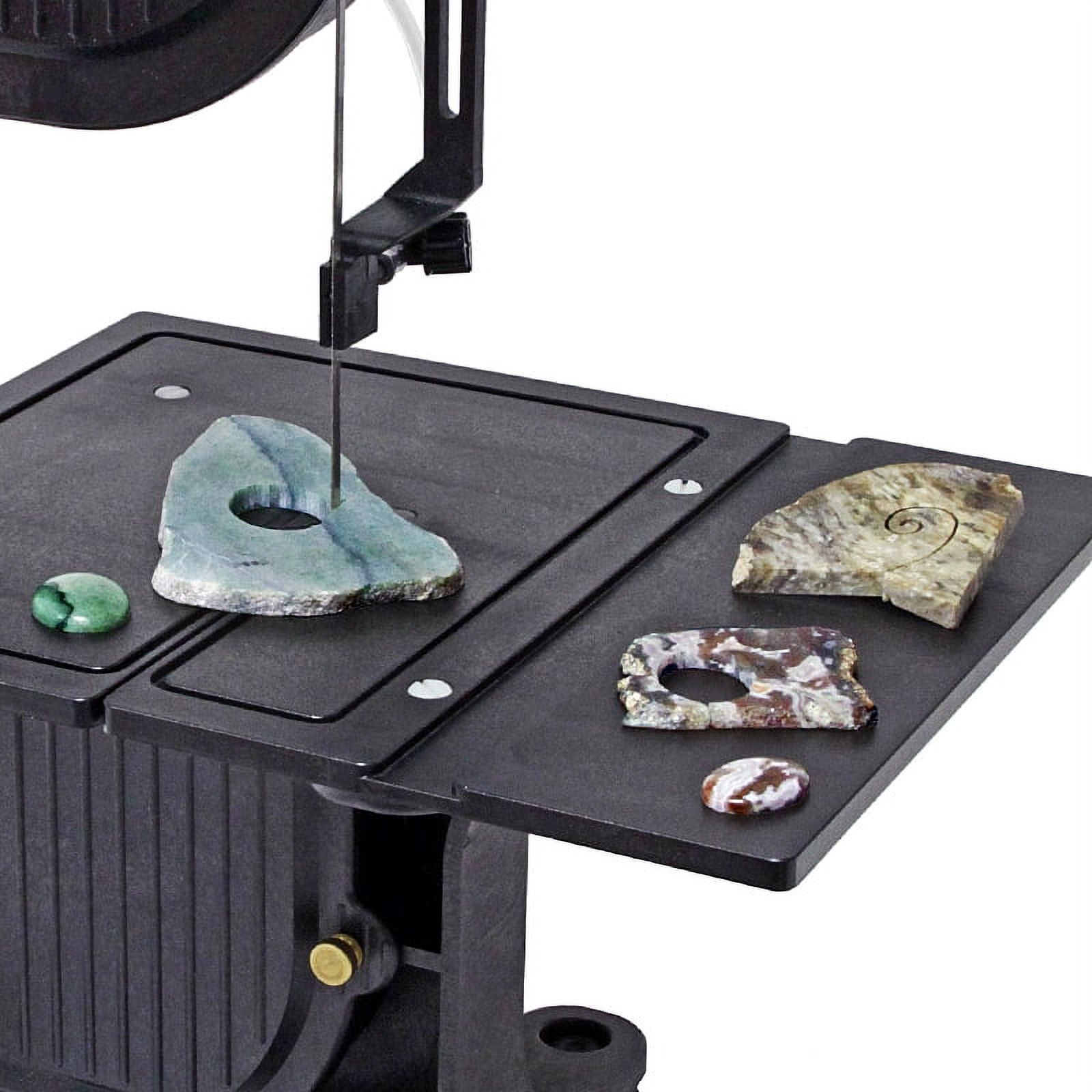 Inland Craft DB-100 Tabletop Band Saw Machine Wet Saw Glass Stone Plastic  Coral Includes Diamond Band Saw Blade