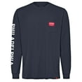 thumbnail image 2 of Unisex Sportiqe Navy Philadelphia 76ers Wales Heavyweight Pocket Long Sleeve T-Shirt, 2 of 3