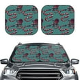 thumbnail image 2 of Balery 2 Piece Snake And Rose Car Windshield Sun Shade|Foldable Front Windshield Shade for Car Front Window for Most Sedans SUV Truck-, 2 of 7