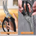 thumbnail image 5 of Kitchen Scissors Chicken Bone Scissors - With Non-slip Handle and Spring, 5 of 5