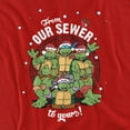 thumbnail image 2 of Teenage Mutant Ninja Turtles T-Shirt Merry Christmas From Our Sewer Unisex Graphic Tee For Men & Women, 2 of 7