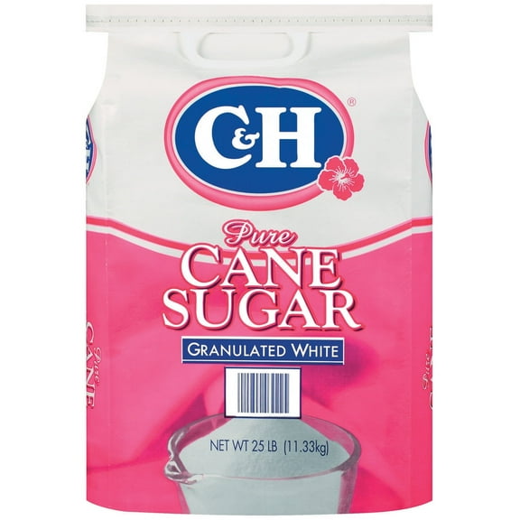 Domino Pure Cane Granulated White Sugar 25 Lb Bag