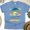 CarolinaBlue, variant on Men's Graphic T-Shirt California Super Surfer Tropical Beach Tee, Navy, Size S