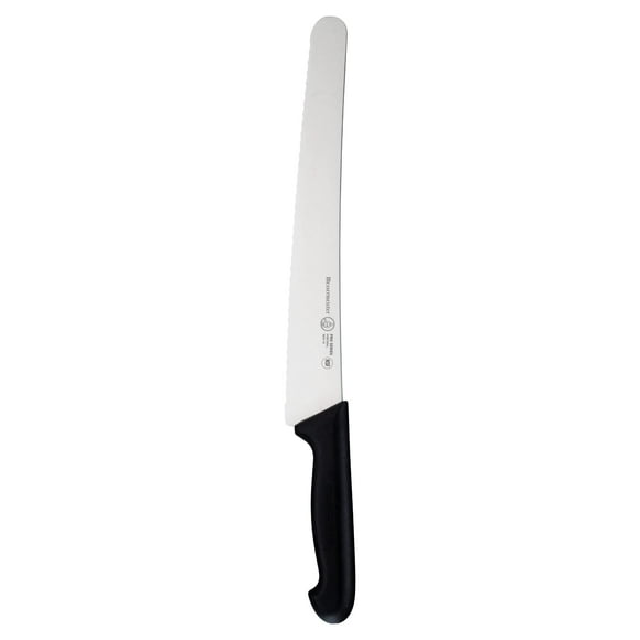 Cuchillo para pan Messermeister Pro Series, 10 pulgadas, punta redonda festoneada