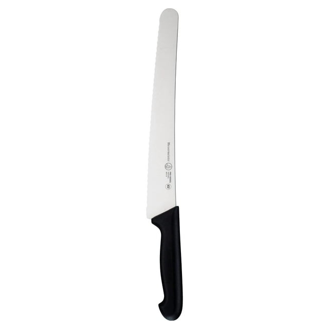 Cuchillo para pan Messermeister Pro Series, 10 pulgadas, punta redonda festoneada