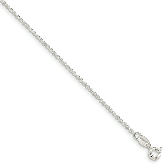 Primal Silver Sterling Silver 1.6mm Forzantina Cable Chain
