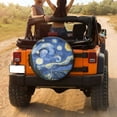 thumbnail image 3 of KAKALAD Van Gogh Starry Sky 02 Spare Tire Cover Universal Vehicle Accessories Buckle Car Tools 15”in, 3 of 6