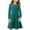 Green B, variant on Ashirexll Girls Dresses Size 10-12, Girls Long Sleeve Dress, Children Long Sleeve Solid Color A-Line Dress Casual Pleated Dress in Fall and Winter