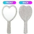thumbnail image 6 of Handheld Mirror Rhinestone Mirror Heart Shape Mirror Single Sided Travel Makeup Mirror Bling Cosmetics Mirror Hand Mirror, 6 of 7