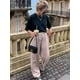 thumbnail image 2 of HH TRAF Pantalones largos de empalme de moda para mujer, pantalones holgados con cordones y cintura alta, elegantes y sólidos, pantalones casuales de verano para mujer, pantalones de pierna ancha, 2 of 5