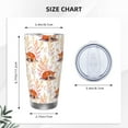 thumbnail image 4 of KLL Cute Sleepy Fox Print 40oz Stainless Steel Insulated Car Cup with Spillproof Lid - Keep Your Drink Hot or Cold on the Go-Straw Two-piece Set, 4 of 8