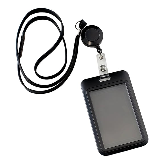Neck Lanyard with Card Holder Retractable ABS Badge HoldersWith Quick Sliding Card Protectors Water Resistant Cards Case