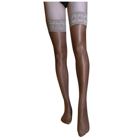 

Youmylove Women Sexy 70D Oil Glossy Stockings Shiny Satin Shape Non-Slip Stockings Sokken