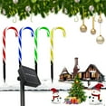 thumbnail image 3 of BOPORO Christmas Decorations Outdoor Solar Candy Cane Lights, Christmas LED Yard Lawn Pathway Markers, 8 Modes Indoor Outdoor Christmas Decorations for Walkway, Garden, Lawn, Yard, 3 of 6
