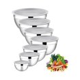 thumbnail image 1 of Juego de 7 Cuencos de Mezcla, Bowls de Cocina de Acero Inoxidable con Tapas Herm&eacute;ticas, Ideal para Hornear, Mezclar, Ensalada, Servir y Preparar, Tama&ntilde;o de 4.5, 3.6, 2.7, 2.1, 1., 1 of 6