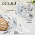 thumbnail image 3 of Blue Beige Spring Floral Standard Pillow Covers,Summer Botanical Watercolor Breathable Throw Pillow Cases with Invisible Zipper,Decorative Pillowcase Pillows Protectors for Sofa Bed Chair 20"x26", 3 of 9