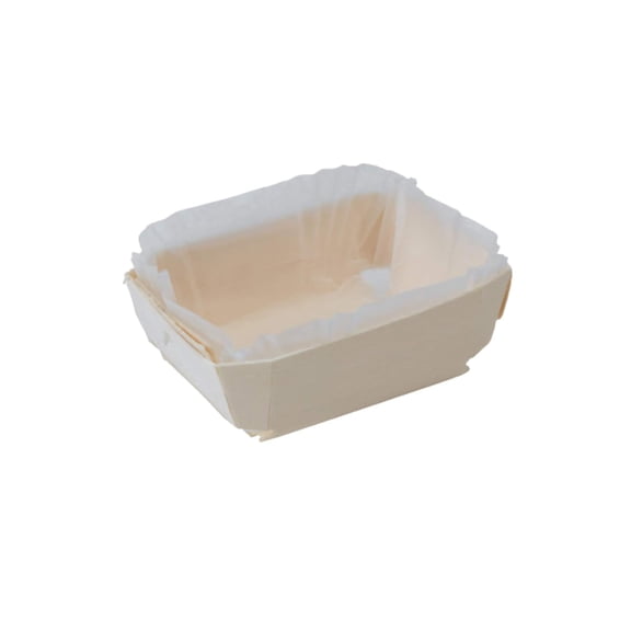 PacknWood 10 oz Wooden Baking Mold, 210NBAKE105, 4.7" x 3.3" | 200/Case