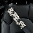 thumbnail image 5 of WYYP Palm Tree Car Seat Belt Cover Pad Protect Neck Shoulder Seat Belt Rubbing 2Pcs, 5 of 6