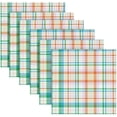 thumbnail image 7 of Coolnut Rainbow Plaid Cloth Napkins Set of 6, Durable Printed Washable Table Napkins for Valentines, Weddings, Dinners Parties Home Decor, 20 x 20 Inch Washcloth Gift, 7 of 7