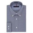 thumbnail image 3 of Camisa de vestir Tommy Hilfiger, corte ajustado, no planchar, a cuadros vichy, azul marino, 3 of 5