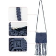 thumbnail image 4 of LinYooLi Women Small Cotton Crochet Cross-body Bag Bohemian Shoulder Bag Purse, 4 of 6