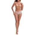 thumbnail image 2 of INSPIRE CHIC Women's Adjustable Buckled Straps Postpartum Nursing Bra V-Neck Mesh Splicing Lightweight Wireless Bras XL Pink, 2 of 5