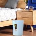 thumbnail image 6 of Kitchen Trash Can, Step-On Garbage Can with Lid, Tall Kitchen & Bathroom Trash Can, Small Office Waste Bin, Blue - Xuniizn, 6 of 7