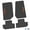 Black w/ Orange Insert, variant on Flextread Floor Mats for 07-13 Jeep Wrangler JK 2-Door - Mopar Licensed Factory Fit - Black w/ Rubicon Insert - 100% Made in USA