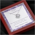 thumbnail image 3 of To My Mom Love Knot Necklace, To Mom Mothers Day Gift, Gift For Mom, Mom Gift, Mom Necklace. Jewelry From Daughter To Mom, Mothers Day, Necklaces with Meaningful Messages Card Inside B2, 3 of 6