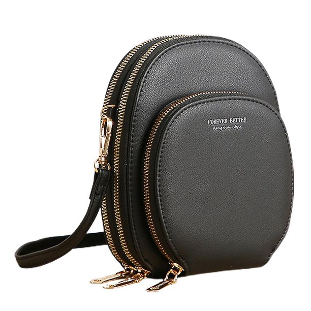 Nuevo bolso para teléfono móvil de Pu, bolso para mujer, minibolso multifuncional largo de gran capacidad
