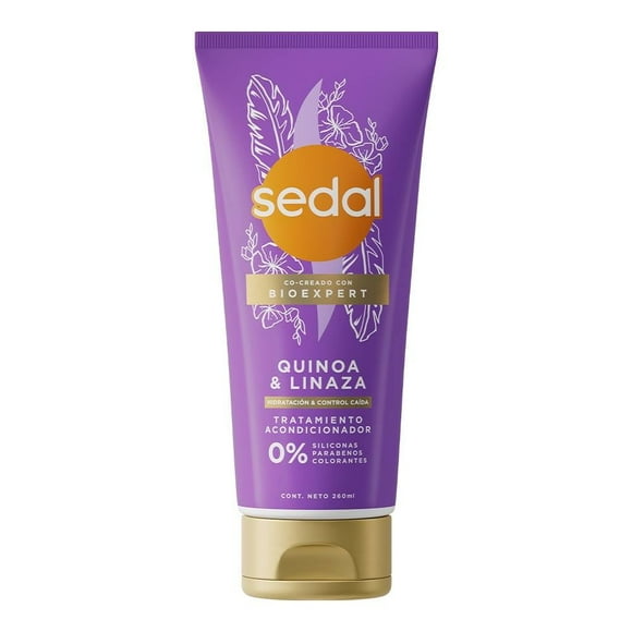 Tratamiento acondicionador Sedal hidratación y control caída quinoa y linaza 260 ml