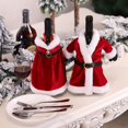 thumbnail image 4 of KG Navidad Decoraciones navideñas Vestido navideño Creativo Funda para Botella de Vino Disfraz de Papá Noel Bolsa de Regalo para Botella de Vino, 4 of 4
