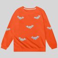 thumbnail image 5 of SJLDQY Unisex Kids Halloween Sweatshirts Hallowmas Bat Graphic Long Sleeve Crewneck Sweatshirt Fall Winter Lined Warm Pullover Tops, 5 of 5