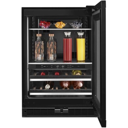 JennAir - 45-Bottle Built-In Dual Zone Wine Cooler - Custom Panel Ready