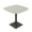 Light Gray w/Black Base, variant on 45" Small Boat Bistro Height Table Double Metal Base Bar Table