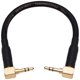thumbnail image 1 of Cess-068 Cable de audio de audio corto de 3.5 mm TRS Right Angling, 6 pulgadas, 1 of 9