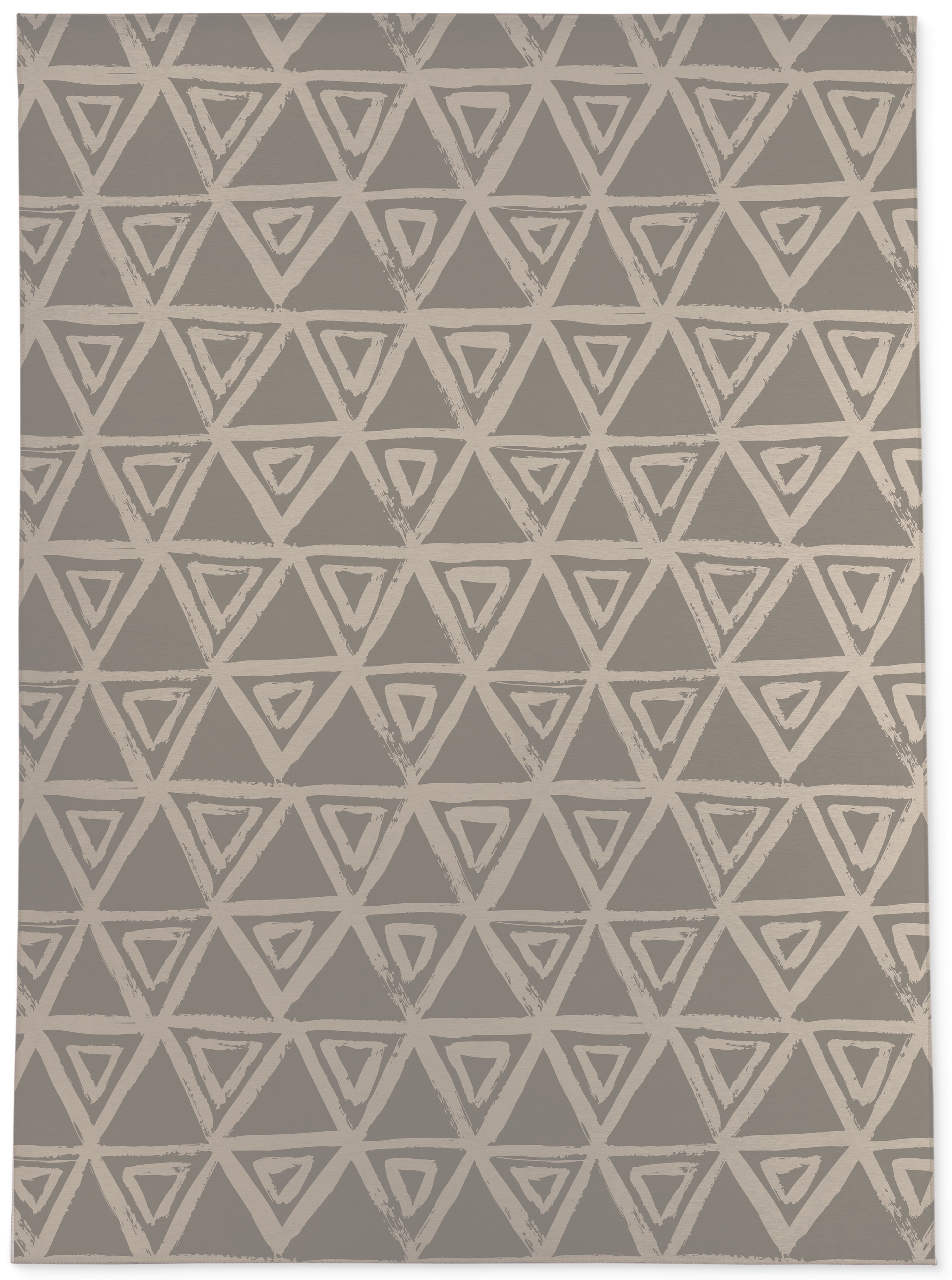 Triangular Mist Taupe Area Rug by Kavka Designs - Walmart.com