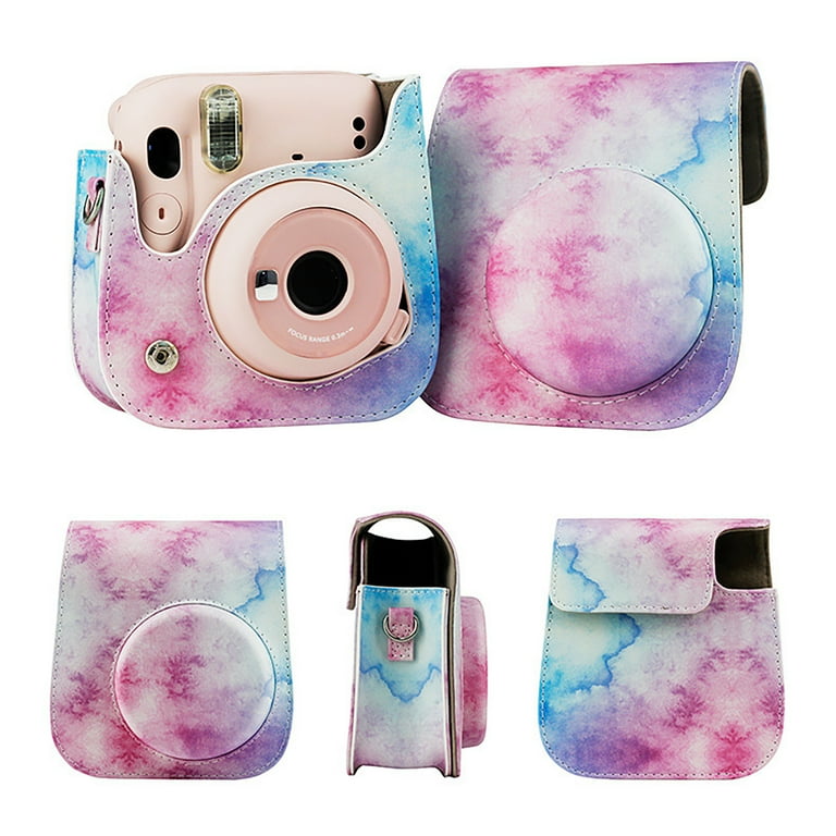 Protective Case for Instax Mini 11, Faux Leather Camera Shoulder Bag with  Shoulder Strap, Dust-proof Mini Digital Camera Rainbow Oil Paint Retro  Storage Bag Compatible with Instax Mini 11 - Walmart.com