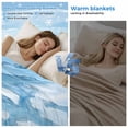 thumbnail image 2 of Blue Coastal Cooling Blanket, Lightweight Breathable Summer Throw Blanket with Double Sided Cold Effect,Summer Beach Ocean Seawater Nautical Picnic Beach Blankets Bed Sheet for Hot Sleepers 30"x40", 2 of 8