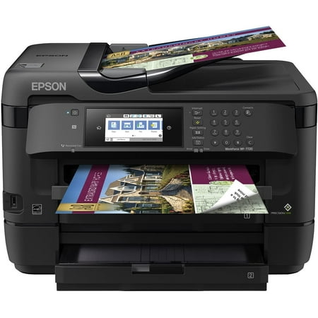 Epson WorkForce WF-7720 Wireless Wide-format Color Inkjet Printer with Copy, Scan, Fax, Wi-Fi Direct and (Best Budget Inkjet Printer 2019)