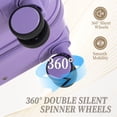 Oufan ABS Spinner Wheel Hardside Luggage Set with Fully Lined Interior ...